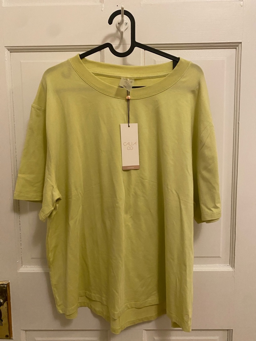 NWT Calia Women’s Everyday Relaxed Tee Light Green Athletic Workout Crewneck XXL